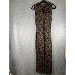 Coldwater Creek Dress Women‎ 6 Black Dark Floral Fairy Goth Whimsigoth Stretch